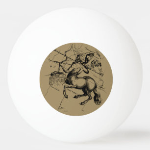 Balle De Ping Pong Carte de la constellation Sagittarius par Hevelius