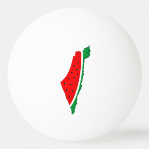 Balle De Ping Pong Carte de Palestine Watermelon Symbole de la libert