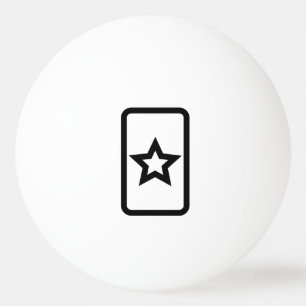 Balle De Ping Pong Carte Zener Hollow 5 Pointed Star
