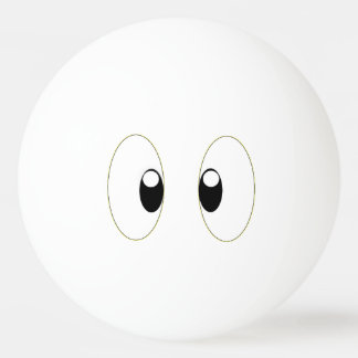 BALLE DE PING PONG CARTOON EYES