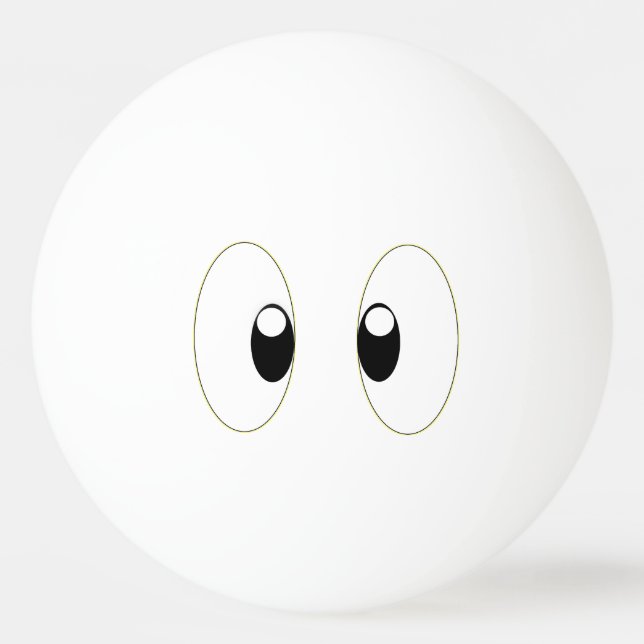 BALLE DE PING PONG CARTOON EYES (Devant)