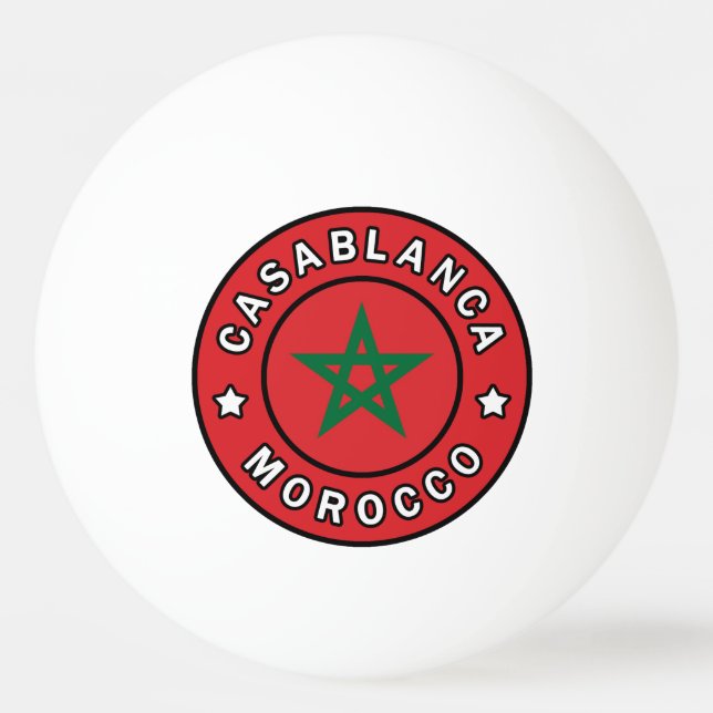 Balle De Ping Pong Casablanca Maroc (Devant)