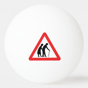 Balle De Ping Pong CAUTION Personnes ÂGÉES - VOYAGE UK