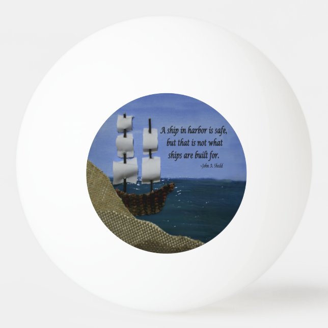 Balle De Ping Pong Ce que les navires sont construits pour le collage (Dos)