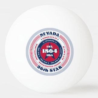 Balle De Ping Pong Cercle rouge, blanc et bleu Nevada
