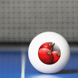 Balle De Ping Pong Cerises avec gouttes de ragoût