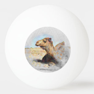 Balle De Ping Pong chameau animal artistique 1
