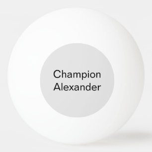 Balle De Ping Pong Champion moderne avec nom personnalisable