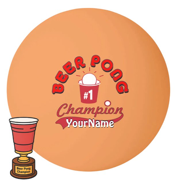 Balle De Ping Pong Championnat de football américain de pong (Créateur téléchargé)