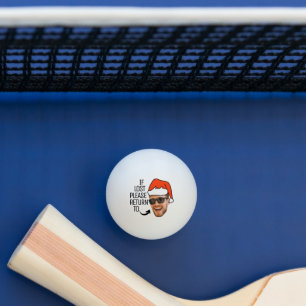 Balle De Ping Pong Chapeau de Noël Drôle Si Perdu Retourner Au Visage