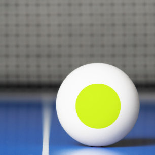 Balle De Ping Pong Chartreuse Couleur jaune uni