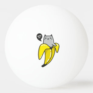 Balle De Ping Pong Chat en banane