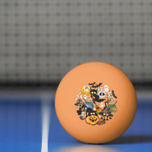 Balle De Ping Pong Chats drôles de Halloween Fête