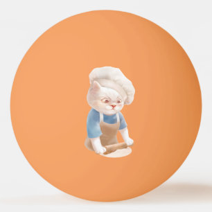Balle De Ping Pong Chef cuisinier Cuisson dans la cuisine