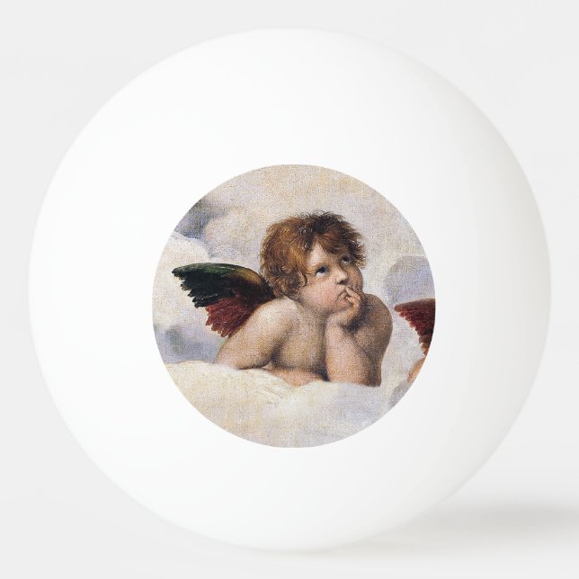 Balle De Ping Pong Chérubins, anges ailés peinture de Raffael  (Devant)