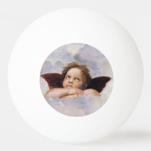 Balle De Ping Pong Chérubins, anges ailés peinture de Raffael