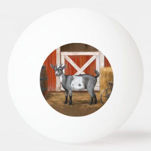 Balle De Ping Pong Chèvre tachetée gris mou