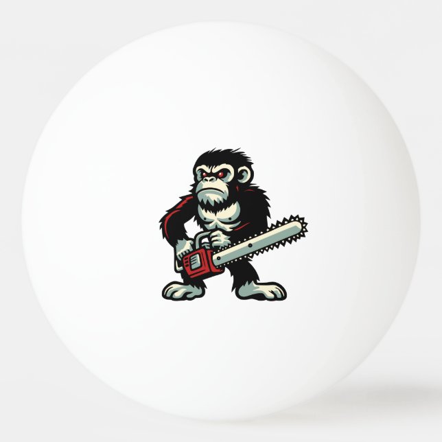 Balle De Ping Pong Chimp de scie (Devant)
