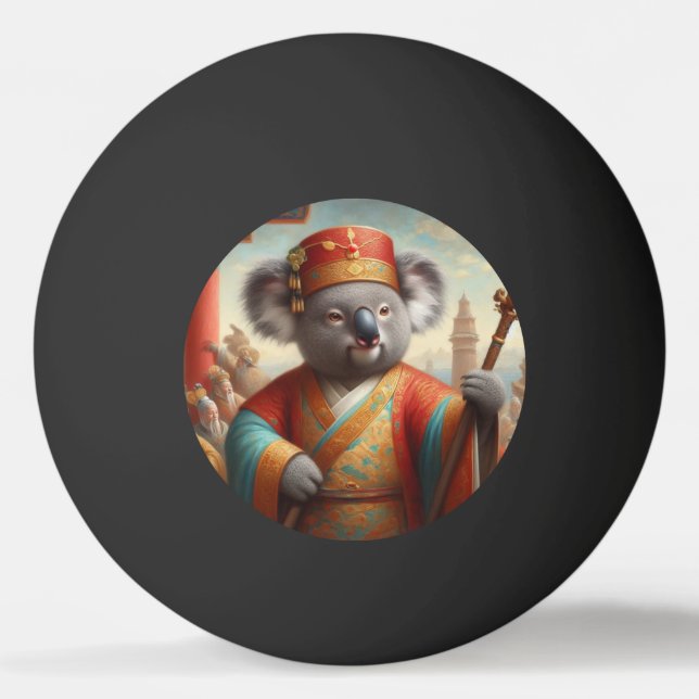 Balle De Ping Pong Chine ancienne de Koala (Devant)