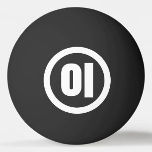 Balle De Ping Pong Chine coréenne Numéro 2 Deux 이