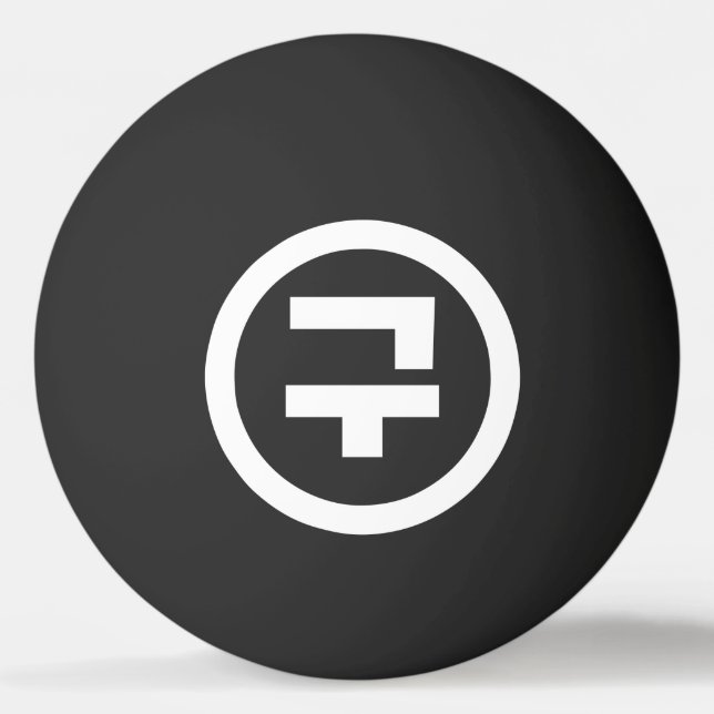 Balle De Ping Pong Chine coréenne Numéro 9 Neuf 구 (Devant)