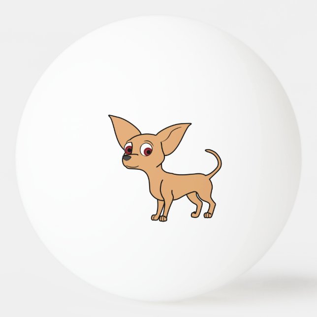 Balle De Ping Pong Chiwawa de faon (Devant)