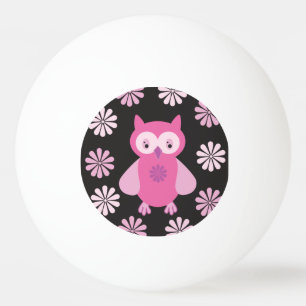 Balle De Ping Pong chouette rose mignonne