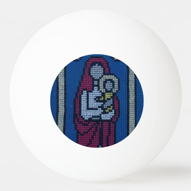 Balle De Ping Pong Christian embroidery (Devant)