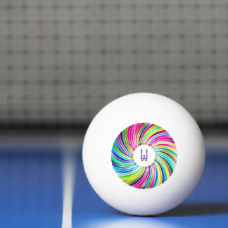 Balle De Ping Pong Chromatic Vortex Ping Pong Ball