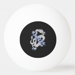 Balle De Ping Pong Chrome comme argent Dragon Black Snake style de pe