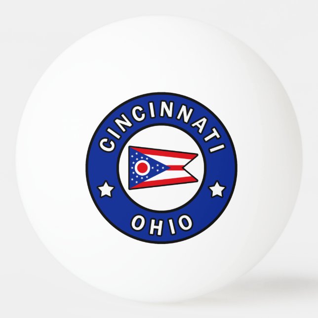 Balle De Ping Pong Cincinnati Ohio (Devant)