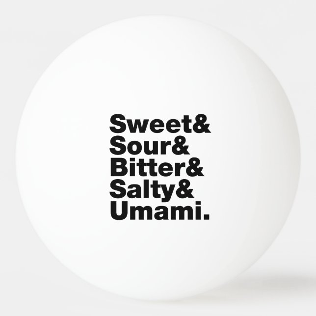 Balle De Ping Pong Cinq saveurs de base (Devant)
