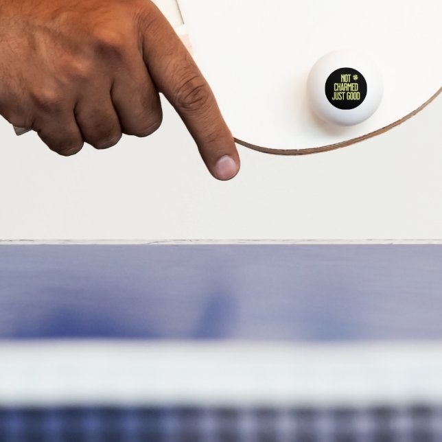 Balle De Ping Pong Citation Pas Enchanté Juste Bon Shamrock (Paddle)