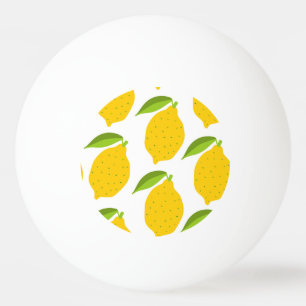 Balle De Ping Pong citrons jaunes, motif artistique sans soudure.