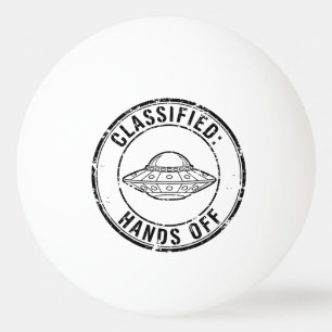 Balle De Ping Pong Classifié Vintage : N'y touchez pas OVNI