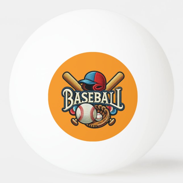 Balle De Ping Pong Classique Baseball Essentials / Stylish Retro Lege (Devant)