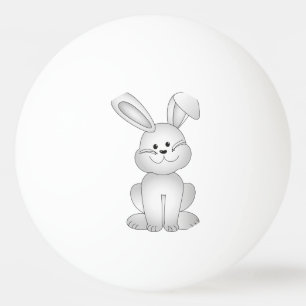 Balle De Ping Pong Clipart blanc de lapin