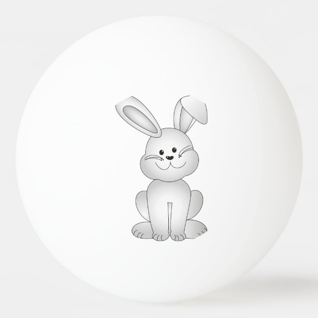 Balle De Ping Pong Clipart blanc de lapin (Dos)