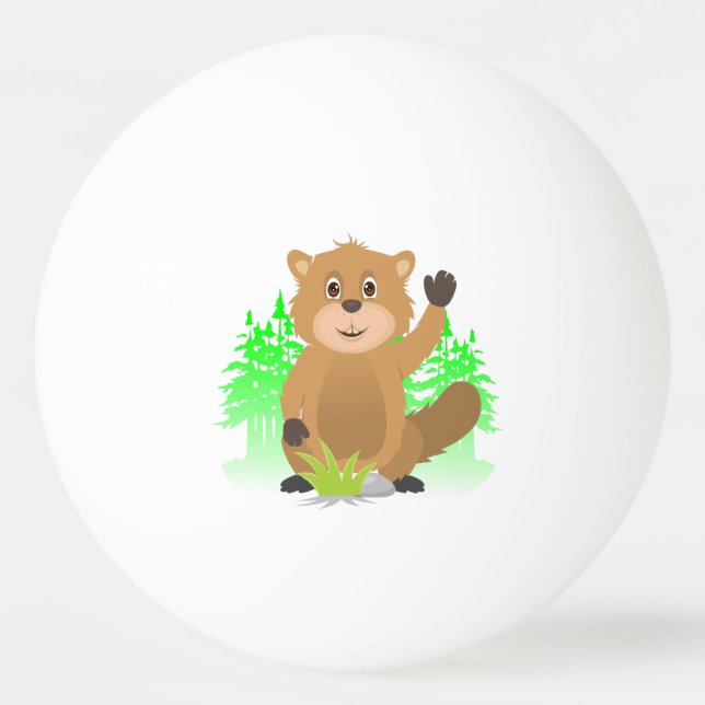 Balle De Ping Pong Clipart de taupe (Dos)