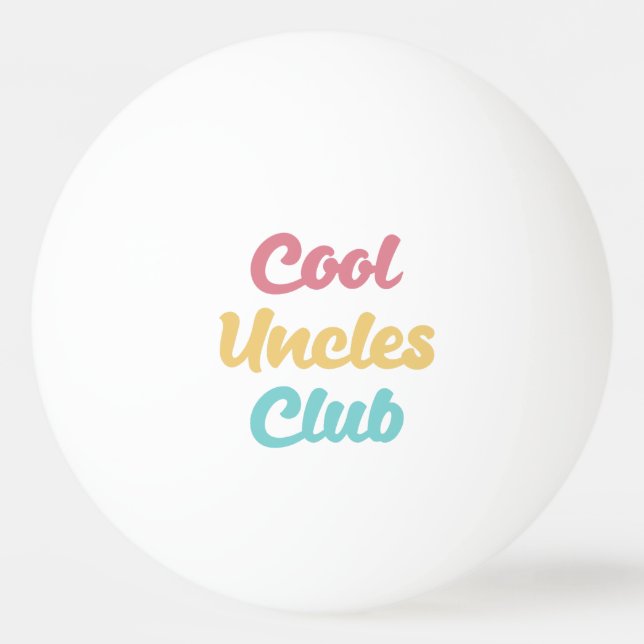 Balle De Ping Pong Club des Oncles Cool II (Devant)