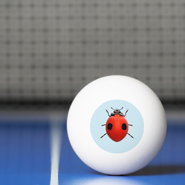 Balle De Ping Pong Coccinelle Chanceuse (Filet)