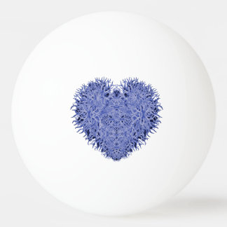 Balle De Ping Pong Coeur bleu