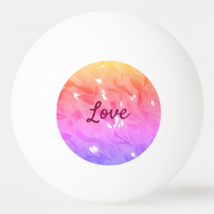 Balle De Ping Pong Coloré arc-en-ciel amour fierté lgbtq gay motif te