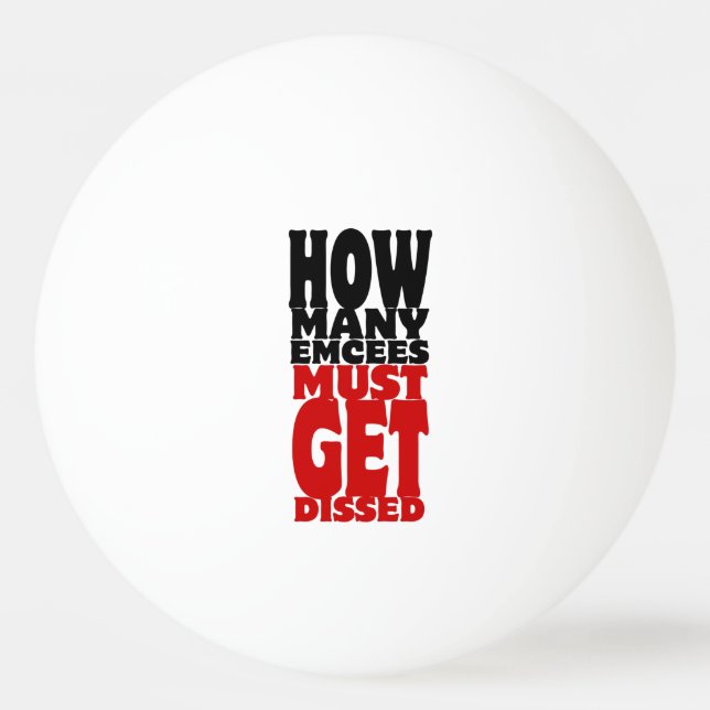 Balle De Ping Pong Combien D'Écés Doivent Être Dissous (Devant)