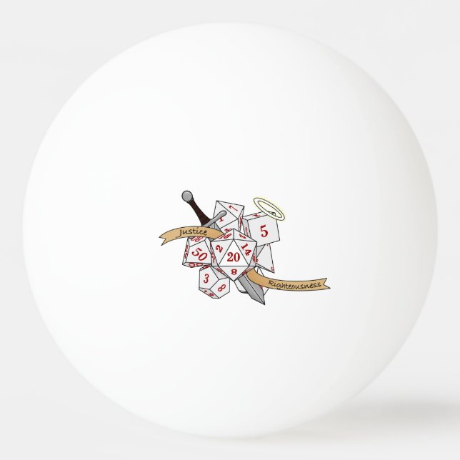 Balle De Ping Pong Conception de dés Paladin (Devant)