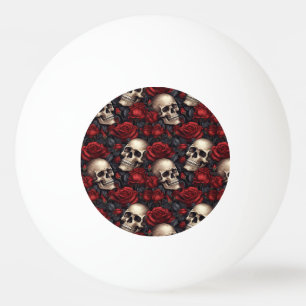 Balle De Ping Pong Conception de la série A Skull and Roses 10