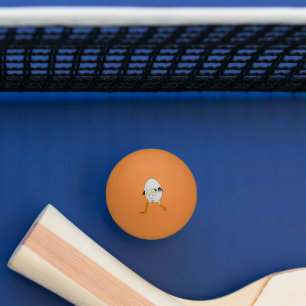 Balle De Ping Pong Conception de personnage d'œuf fantaisiste RG & RA