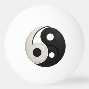 Balle De Ping Pong Conception de symbole Yin Yang 69
