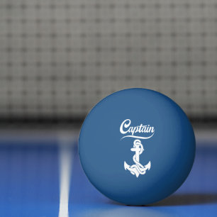 Balle De Ping Pong Conception nautique d'ancre de voilier capitaine