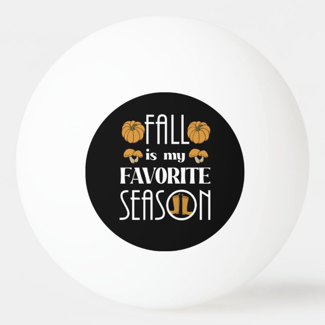 Balle De Ping Pong Cool Automne (Devant)
